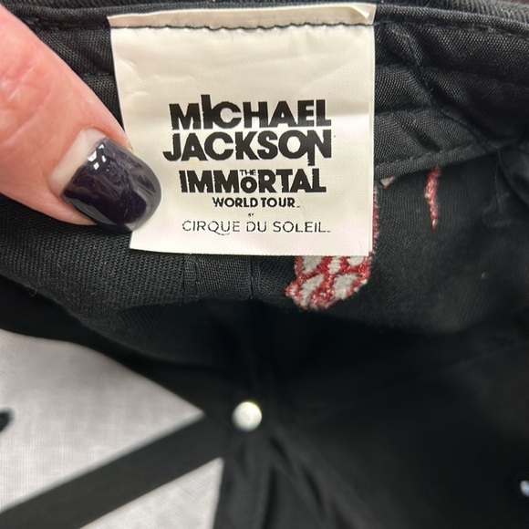 Michael Jackson The Immortal World Tour Cirque Du Soleil Cap EUC Adjustable - Picture 6 of 9